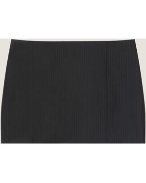 Givenchy Mini Striped Skirt - Black