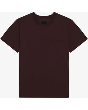 Givenchy T-shirt In Cotton With Signature - Red