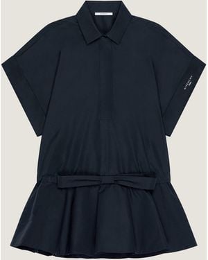 Givenchy Chemisier in popeline con fiocco - Blu