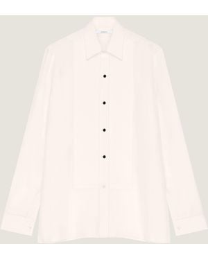 Givenchy Slim Fit Tuxedo Shirt - Natural
