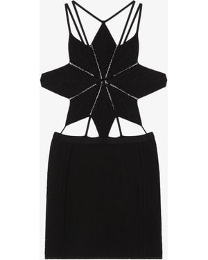 Givenchy Star Cut Out Dress - Black