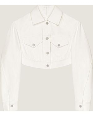 Givenchy Cropped Opened Back Jacket - Natural