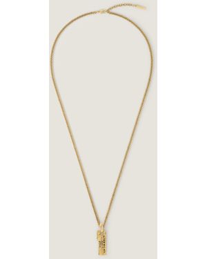 Givenchy Tape Necklace In Metal And Enamel - Natural