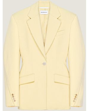 Givenchy Single-Breasted Cocoon Jacket - Natural