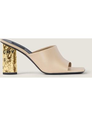 Givenchy Tape Heeled Mules - Natural
