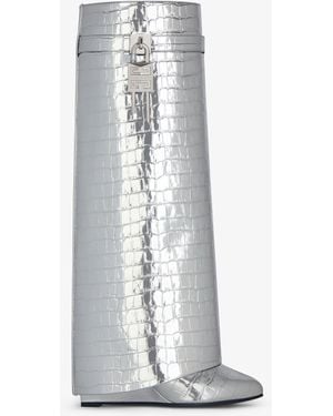 Givenchy Shark Lock Boots - White