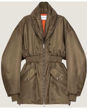 Givenchy Hourglass Bomber With Zipped Shawl Collar - Natural