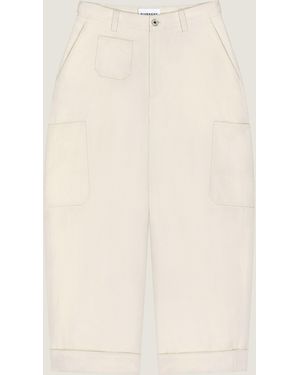 Givenchy Cocoon Cropped Cargo Pants - Natural