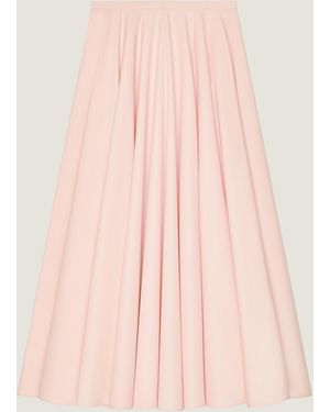 Givenchy Gonna lunga circolare in popeline - Rosa