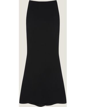 Givenchy Maxi Kickback Skirt - Black