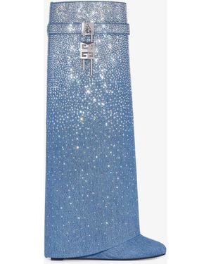 Givenchy Shark Lock Boots - Blue