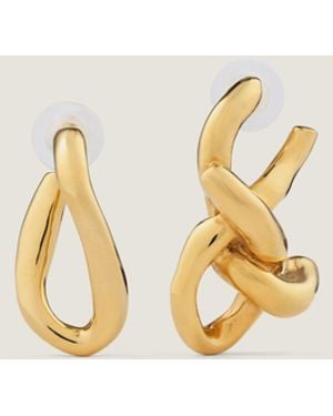 Givenchy Chain Link Asymmetric Earrings - Natural