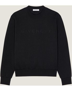 Givenchy Herringbone Knit Sweatshirt With Jacquard - Blue