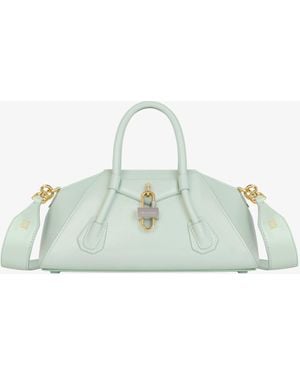 Givenchy Sac Antigona Stretch mini en cuir Box - Vert