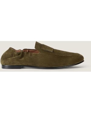 Givenchy Label Loafers - Green