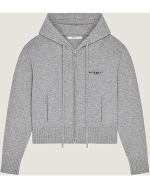 Givenchy Zipped Hoodie - Gray