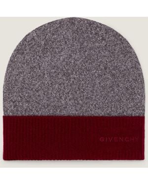 Givenchy Berretto color block in cachemire - Rosso
