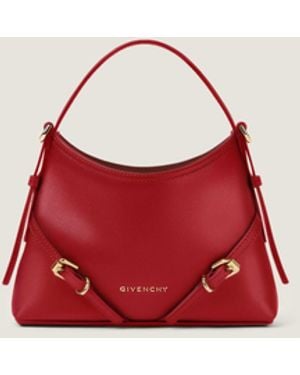 Givenchy Nano Voyou Bag In Shiny Leather - Red