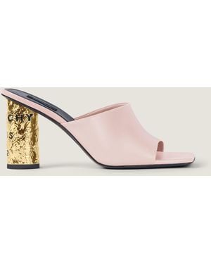 Givenchy Tape Heeled Mules - Natural