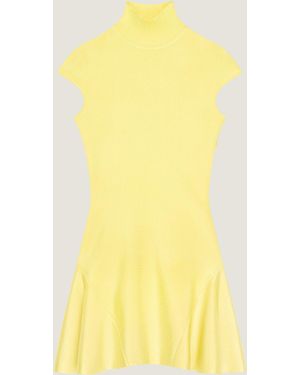 Givenchy Mini Dress With Flared Skirt - Yellow