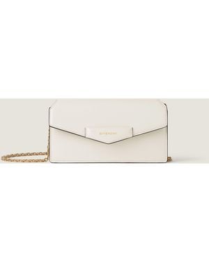 Givenchy Pochette Antigona in pelle Box con catena - Neutro