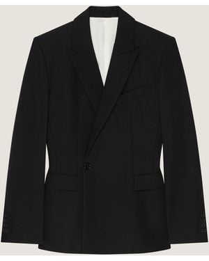 Givenchy Single-Breasted Form Fit Jacket - Black