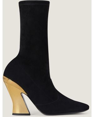Givenchy Suede Heeled Boots 95 - Black