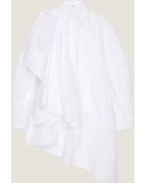 Givenchy Asymmetric Shirt Dress - White