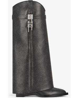 Givenchy Shark Lock Cowboy Boots - Black