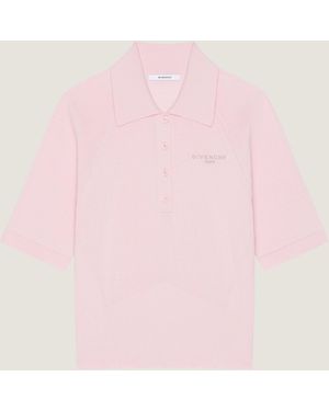 Givenchy Polo in cotone e seta - Rosa