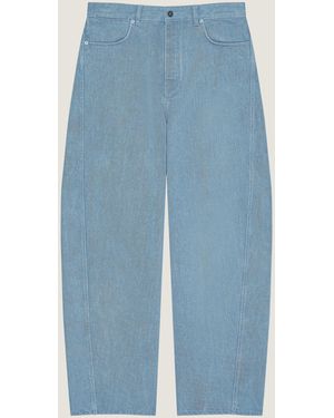 Givenchy Couture Seam Light Jeans With Striped Reverse - Blue