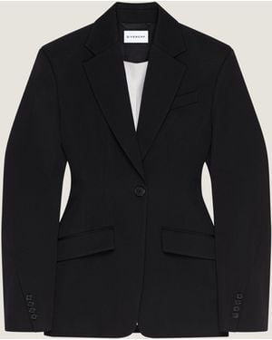 Givenchy Single-Breasted Cocoon Jacket - Black