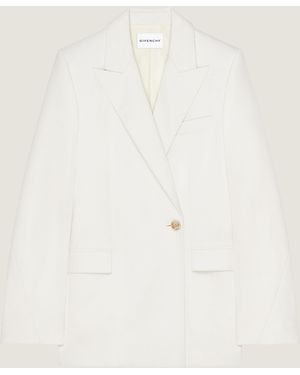 Givenchy Double-Breasted Cocoon Jacket - Natural