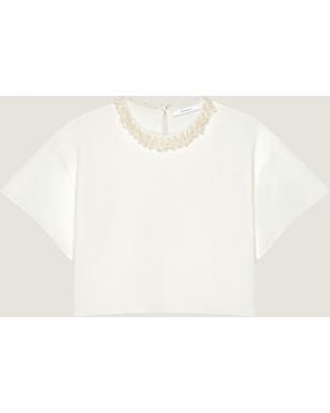 Givenchy Cropped Top - Natural