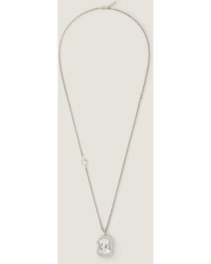 Givenchy Sculptural Crystal Necklace - Natural