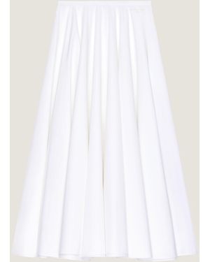 Givenchy Gonna lunga circolare in popeline - Bianco