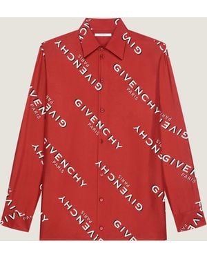 Givenchy Shadow Printed Shirt - Red