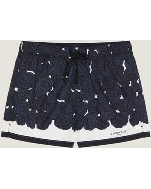 Givenchy Swim Shorts With Pompom Print - Blue