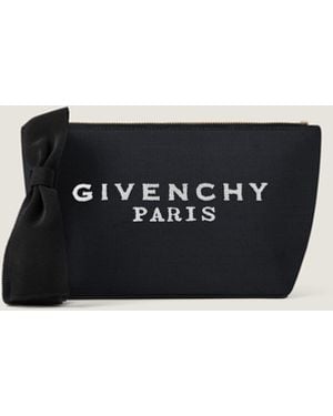 Givenchy Pochette petit modèle en toile avec nœud - Blanc