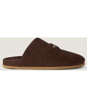 Givenchy Mules Puffy en suède - Marron