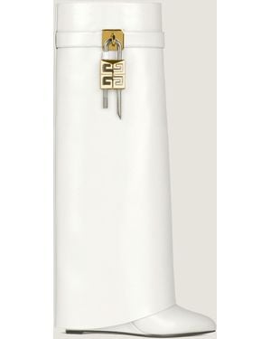 Givenchy Shark Lock Boots - White