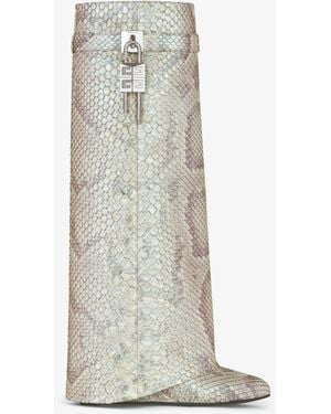 Givenchy Shark Lock Boots - White