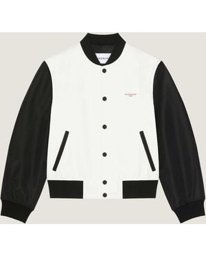 Givenchy Bi-Material Blouson With Photographic Negative Print - Black