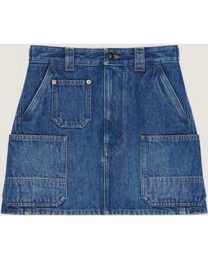 Givenchy Mini Cargo Skirt - Blue