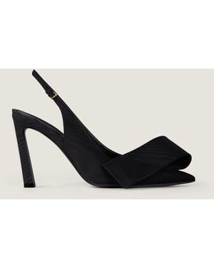 Givenchy Twisted Ribbon Slingbacks Pumps - Black