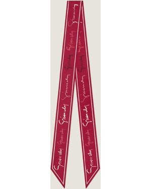 Givenchy Fascia per capelli in seta con firma - Rosa