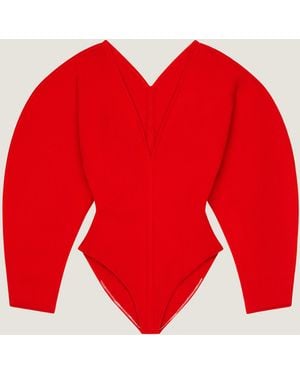 Givenchy Cocoon Bodysuit - Red