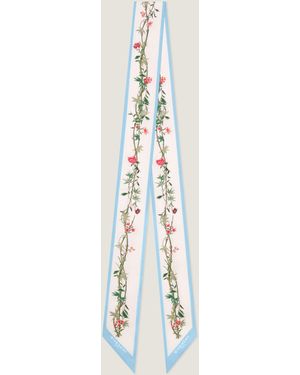 Givenchy Fascia per capelli in seta con stampa floreale - Neutro