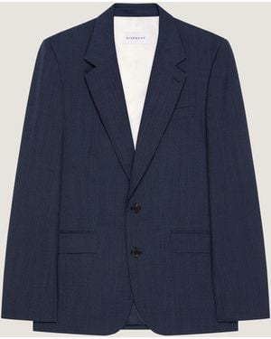 Givenchy Single Breasted Fitted Jacket - Blue