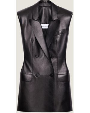 Givenchy Double-Breasted Sleeveless Jacket - Black